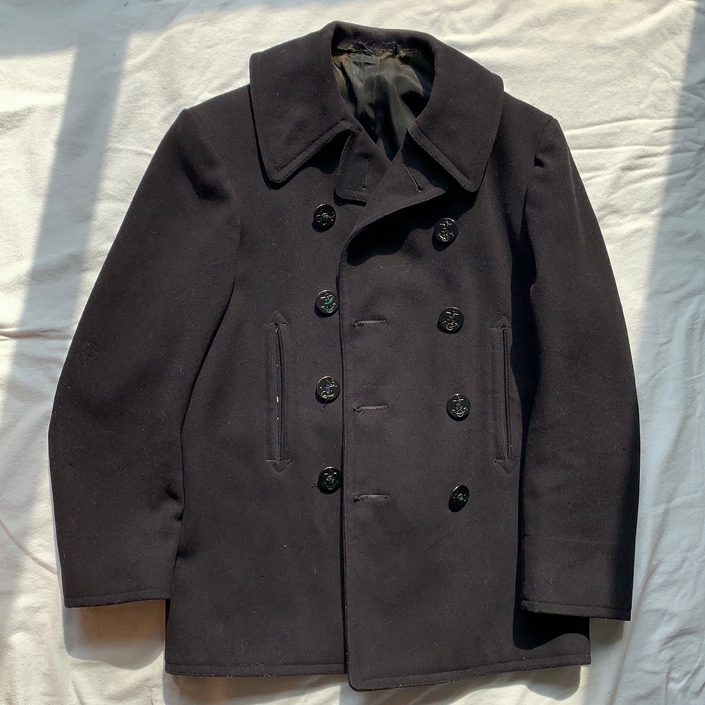 Vintage U.S. Navy Wool Peacoat World War 2 Era